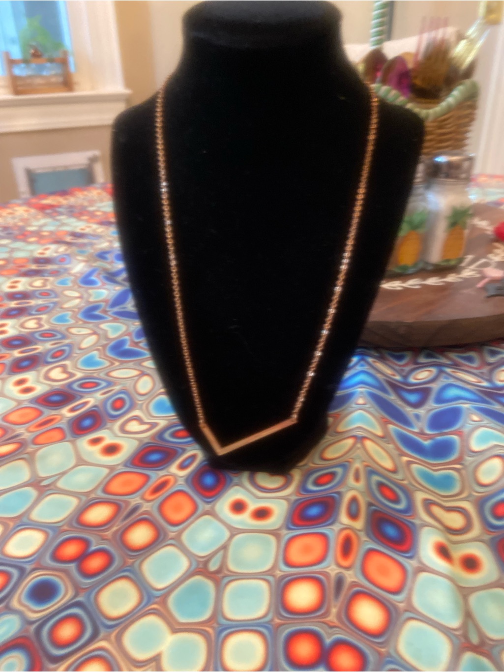 Rose Gold L Letter Pendant Necklace